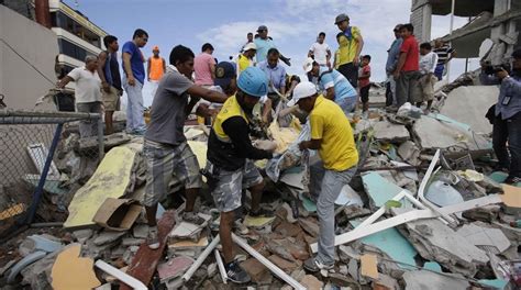 Aumentan Las Víctimas Por El Terremoto En Ecuador 602 Fallecidos Y 12