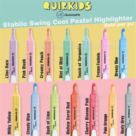 Stabilo Swing Cool Pastel Highlighter Per Piece Lazada PH