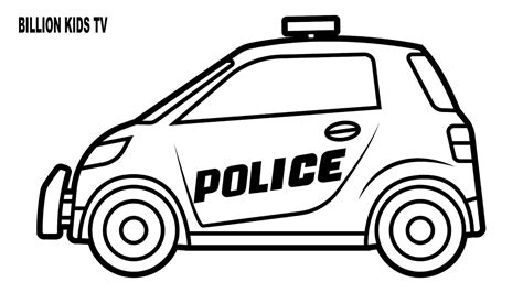 Cop Car Coloring Pages At Free Printable Colorings