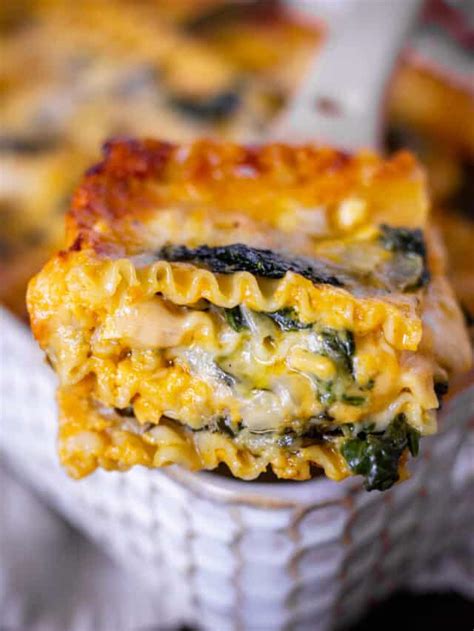 Pumpkin Spinach Lasagna - Essence Eats