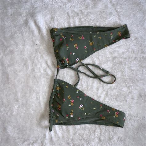 American Eagle Bikini Top Army Green With Super Depop