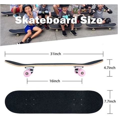 Skateboard Tête De Mort Gris Orange Skate 80x20 cm 7 Couches eois d