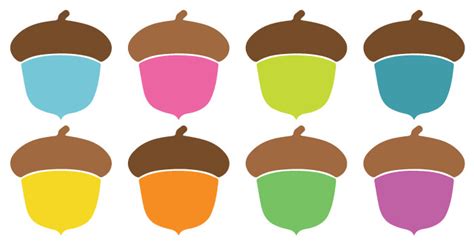 Acorn Clip Art + Cut Files - Hey, Let's Make Stuff