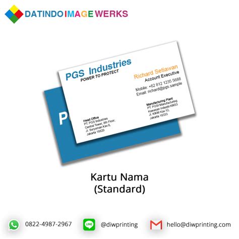 Kartu Nama Diwprinting Your Printing Partner In Jakarta