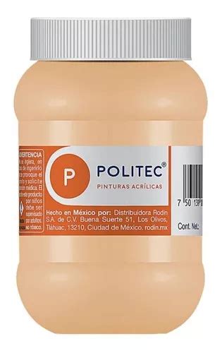 Politec pintura acrílica 500ml color Carne Mate 322