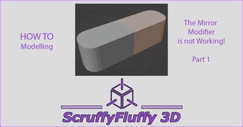 Mirror Modifier Not Working In Blender Part Scruffyfluffy D