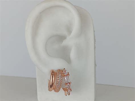 GF BRUTOS Brinco Ear Cuff Pedras Cristais