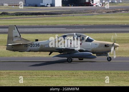 Uno De Los Seis Embraer A B Super Tucanos Destinado A La Fuerza A Rea