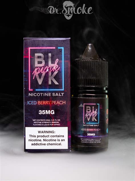 Купить жидкость BLVK Salt Iced Berry Peach в Киеве и Украине цена