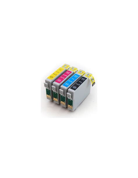 Epson T0711 2 3 4 Pack 4 Cartuchos Compatibles NonOem Epson T0711 2 3 4