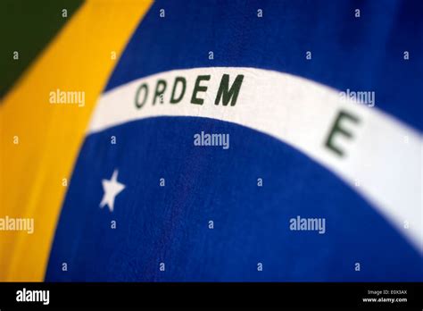 The National Flag Of Brazil Stock Photo Alamy