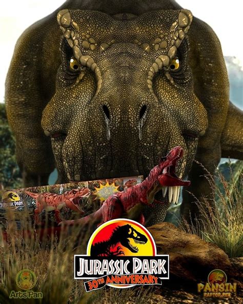 Rexy look a red rex jurassic park toy Jurassic park 30th anniversary ...