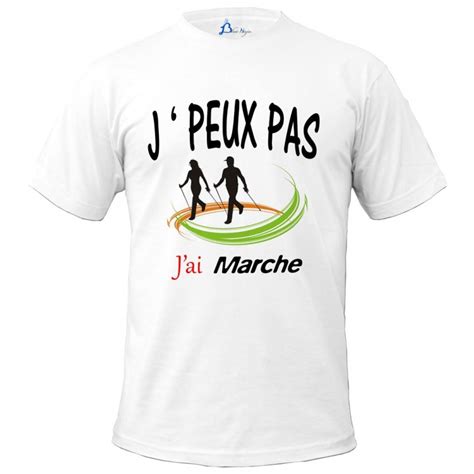 T Shirt J Peux Pas J Ai Marche Cadeau Homme Sport Taille S