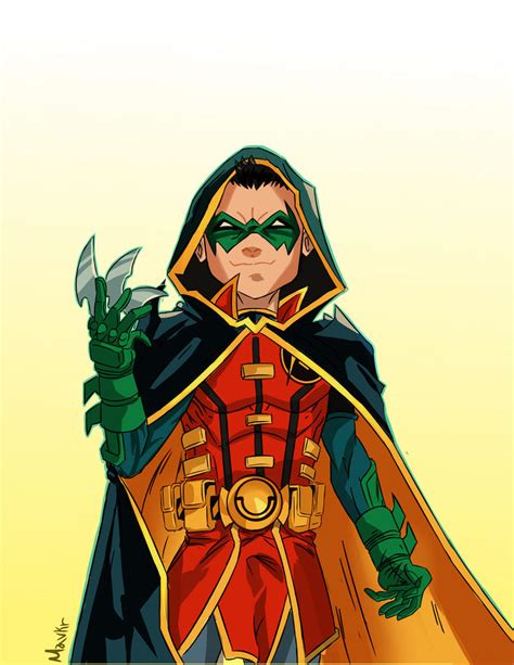 Damian Wayne Robin By Mavkr On Deviantart