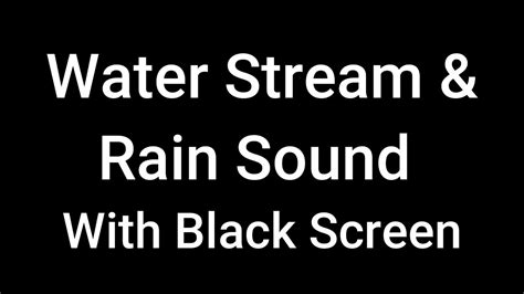 White Noise Rain And Waterfall Sounds For Sleeping And Relaxing With Black