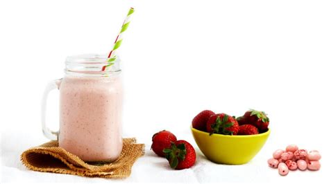 Recette shake protéiné à la gelée de fraise