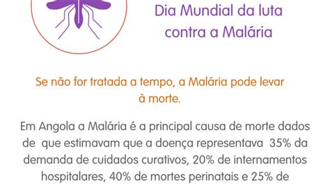 Dia 25 de Abril Dia Mundial de Luta contra a Malária OndembiFarma