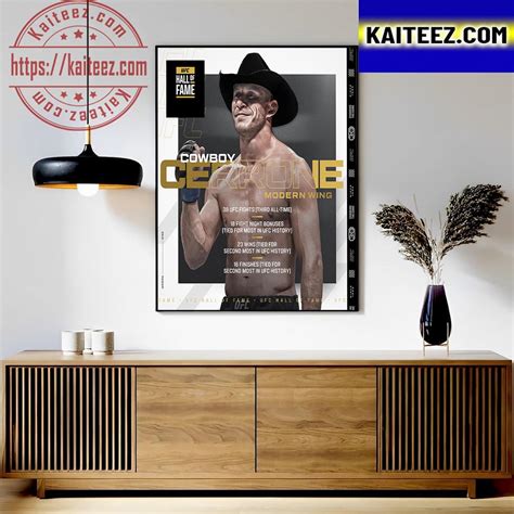 The 2023 UFC Hall Of Fame Induction Ceremony Poster For Cowboy Cerrone ...