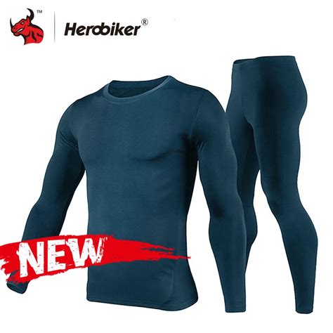 Cheap Herobiker Motorcycle Thermal Underwear Set Men Motorcycle Winter