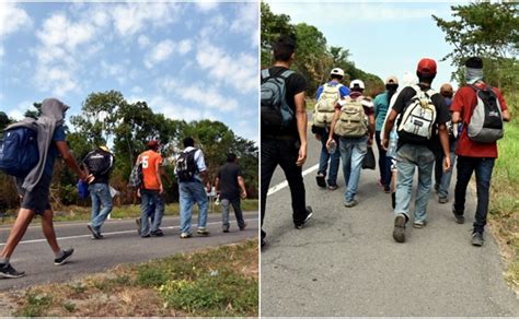 Caravana De Migrantes Avanza A Pie Hacia Tapachula