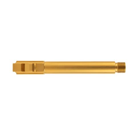 Ballistic Advantage Barrel For Glock 17 Gen 5 1 2x28 Threaded Pvd Gold Non Fluted Premium Series