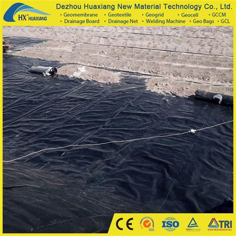 PE Membrane 0 5mm 0 75m HDPE Geomembrane Installation For Chemical