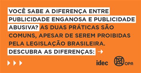 Idec On Twitter Se Liga Que é Lei Publicidade Enganosa E Publicidade Abusiva São Proibidas