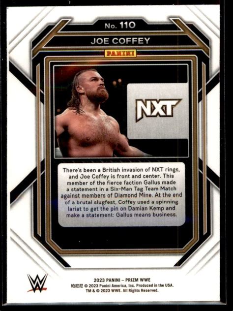 2023 Panini Prizm WWE Joe Coffey 110 EBay