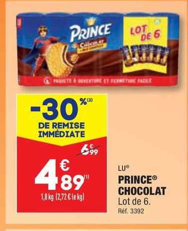 Promo Prince Chocolat Lu Chez Aldi Icatalogue Fr