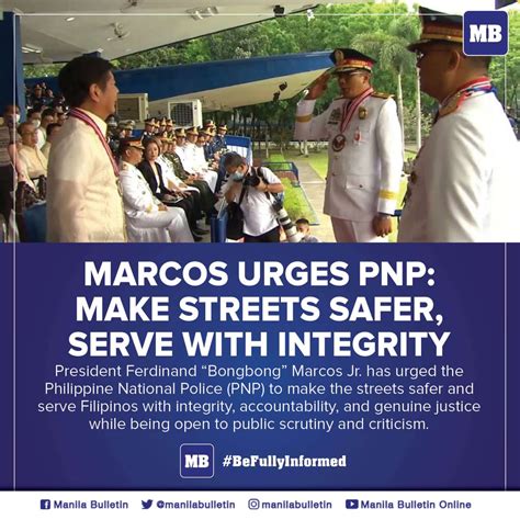 Manila Bulletin News On Twitter Marcos Said This As The PNP Welcomed