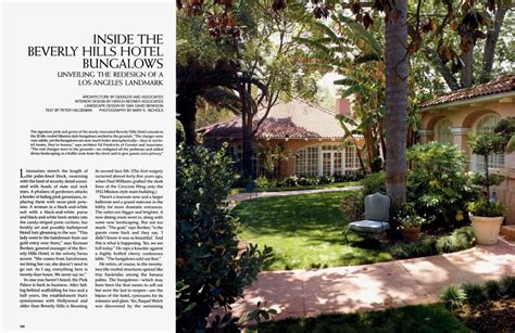 INSIDE THE BEVERLY HILLS HOTEL BUNGALOWS | Architectural Digest ...