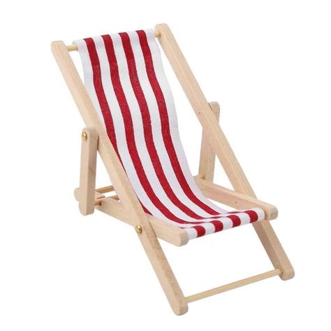 Bebeboutik Accessoires De Maison De Poup E Mini Chaise De Plage