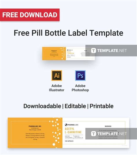 Prescription Bottle Label Template – 10+ Examples of Professional ...