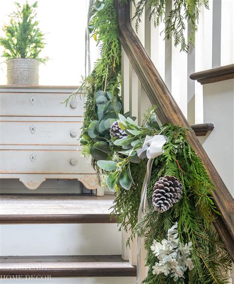 Create A Festive Staircase With Our Stunning Modern Christmas Garland