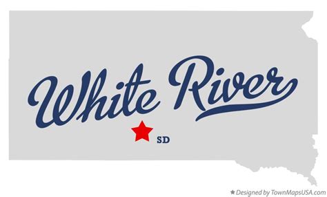 Map of White River, SD, South Dakota