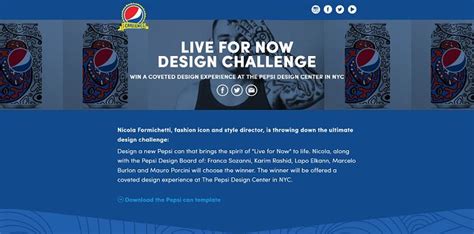 Pepsi Challenge: Live For Now Design Contest