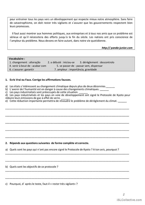 Contr Le Compr Hension G N Rale De Fran Ais Fle Fiches Pedagogiques