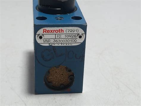 Rexroth 7291 Control Valve 3630030100 S N Ship Spares