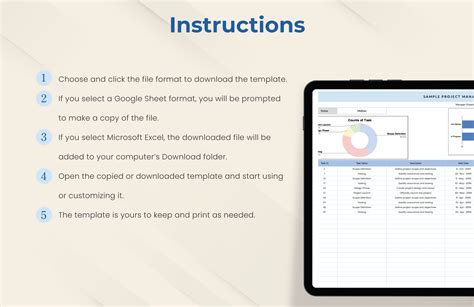 Sample Project Management Template in Excel, Google Sheets - Download | Template.net