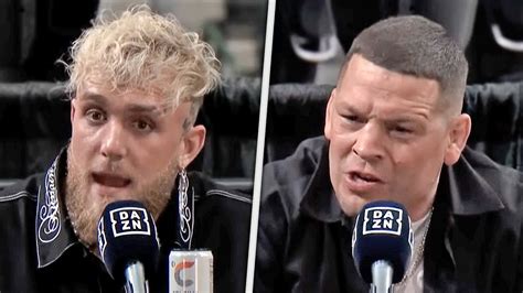 Heated Jake Paul Vs Nate Diaz Full Press Conference Dazn Boxing