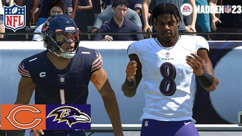 Madden Darnell Wright Bears Vs Ravens Simulation Madden