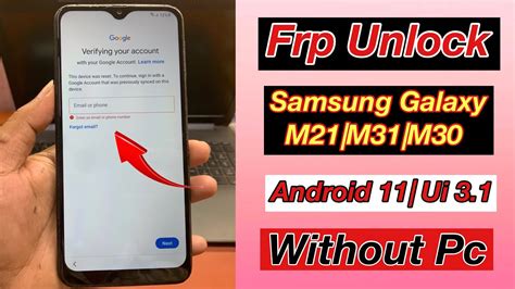 Samsung Galaxy M21 Frp Bypass Android 11 Samsung