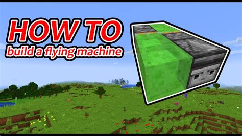 How To Build Flying Machines In Minecraft YouTube