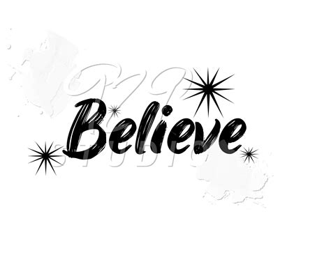 Believe Svg Believe Png Believe Cut File Believe Instant Etsy