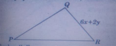 En la siguiente figura el triángulo PQR es equilátero cuyo perímetro es