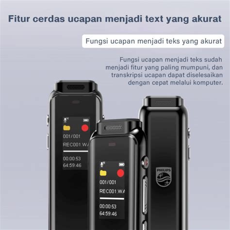 Jual Philips Digital Voice Recorder 32gb Pengurangan Kebisingan Vtr5010