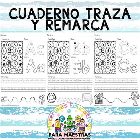 Cuaderno Trazar Y Remarcar El Abecedario Materiales Educativos Para