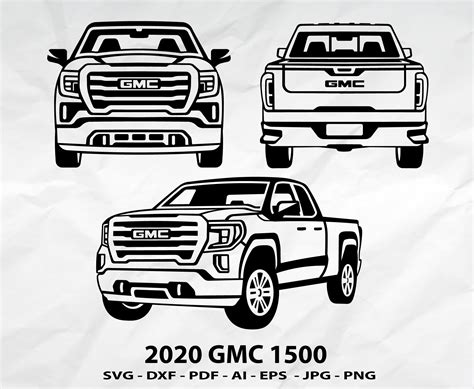 2020 Gmc Svg Gmc Pickup Svg Gmc Svg Truck Svg Offroad Svg Etsy