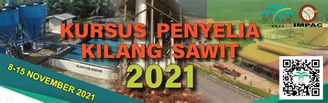 Kursus Penyelia Kilang Sawit 2021 Malaysian Palm Oil Board Official