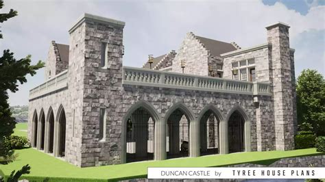 The Duncan Castle. A Magnificently Stunning House Plan by Tyree House Plans.